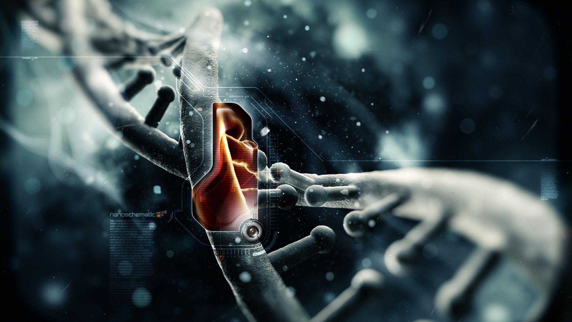 1920x1080 #digital art, #DNA, wallpaper. Mocah.org HD Desktop Wallpaper