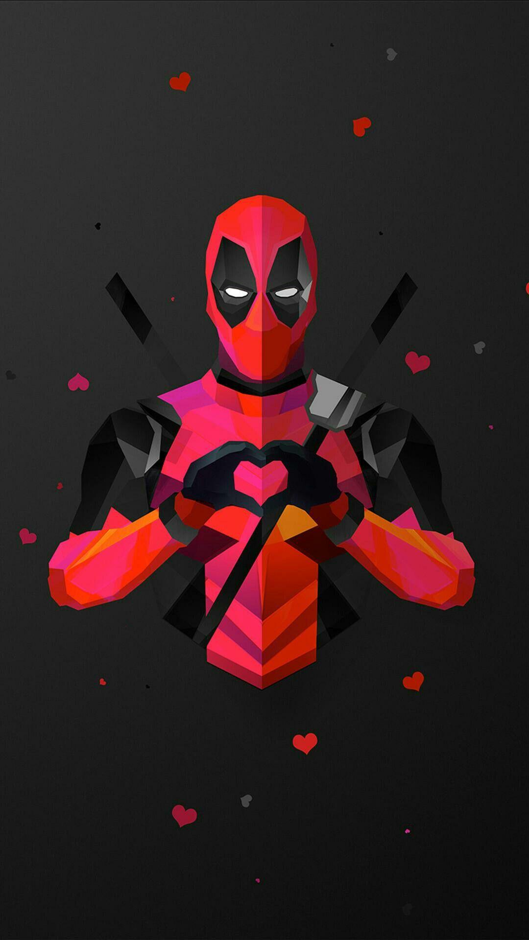 1080x1920 Deadpool valentines. Hero's &Villains. Deadpool