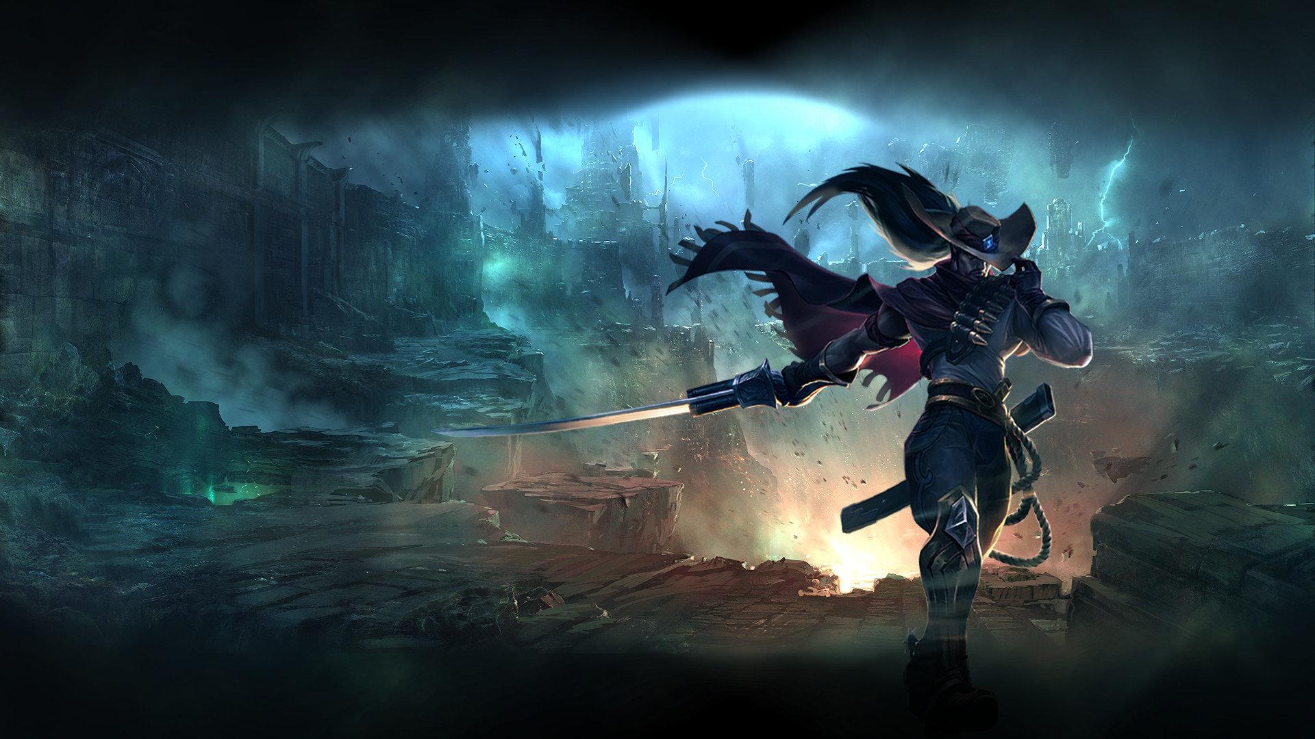 1920x1080 Yasuo (League Of Legends) wallpaper HD for desktop background