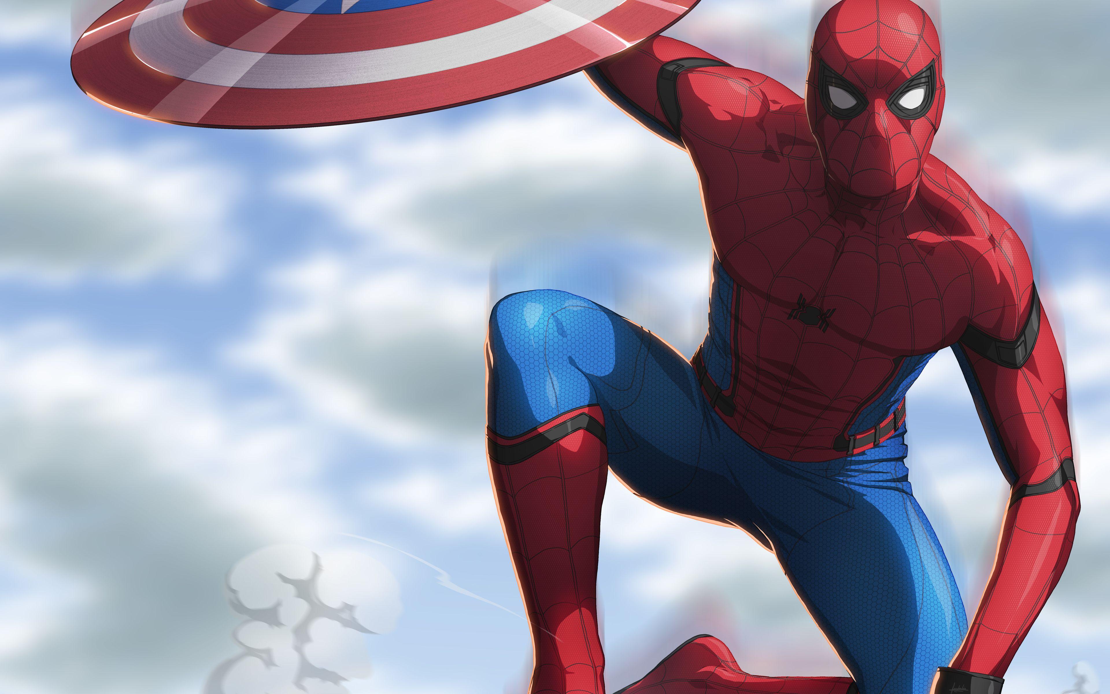 3840x2400 Spiderman, 4k, Captain America Civil War, Spider Man, Civil War HD