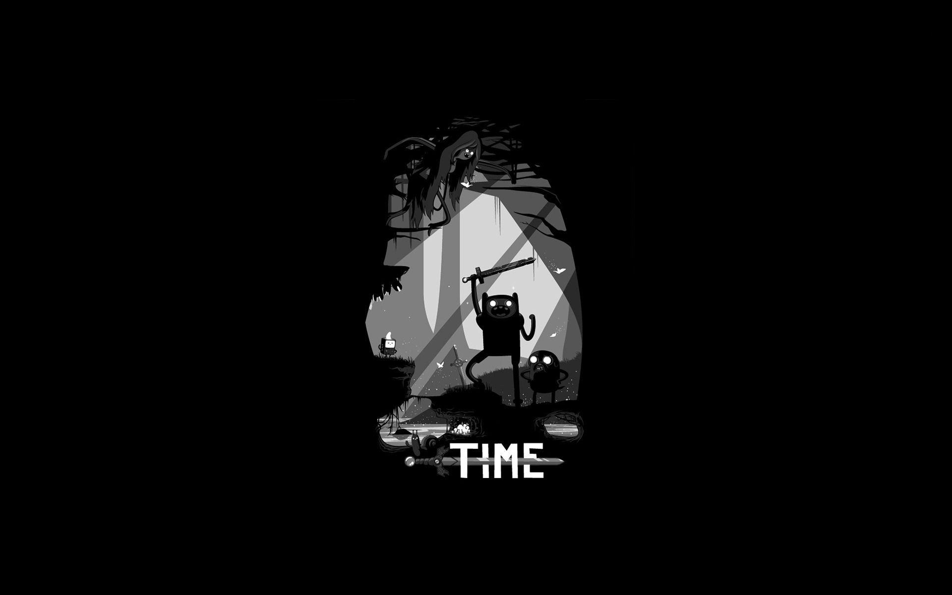 1920x1200 Download wallpaper dark, Jake, Adventure Time, Finn, section films in resolution 1920x1200