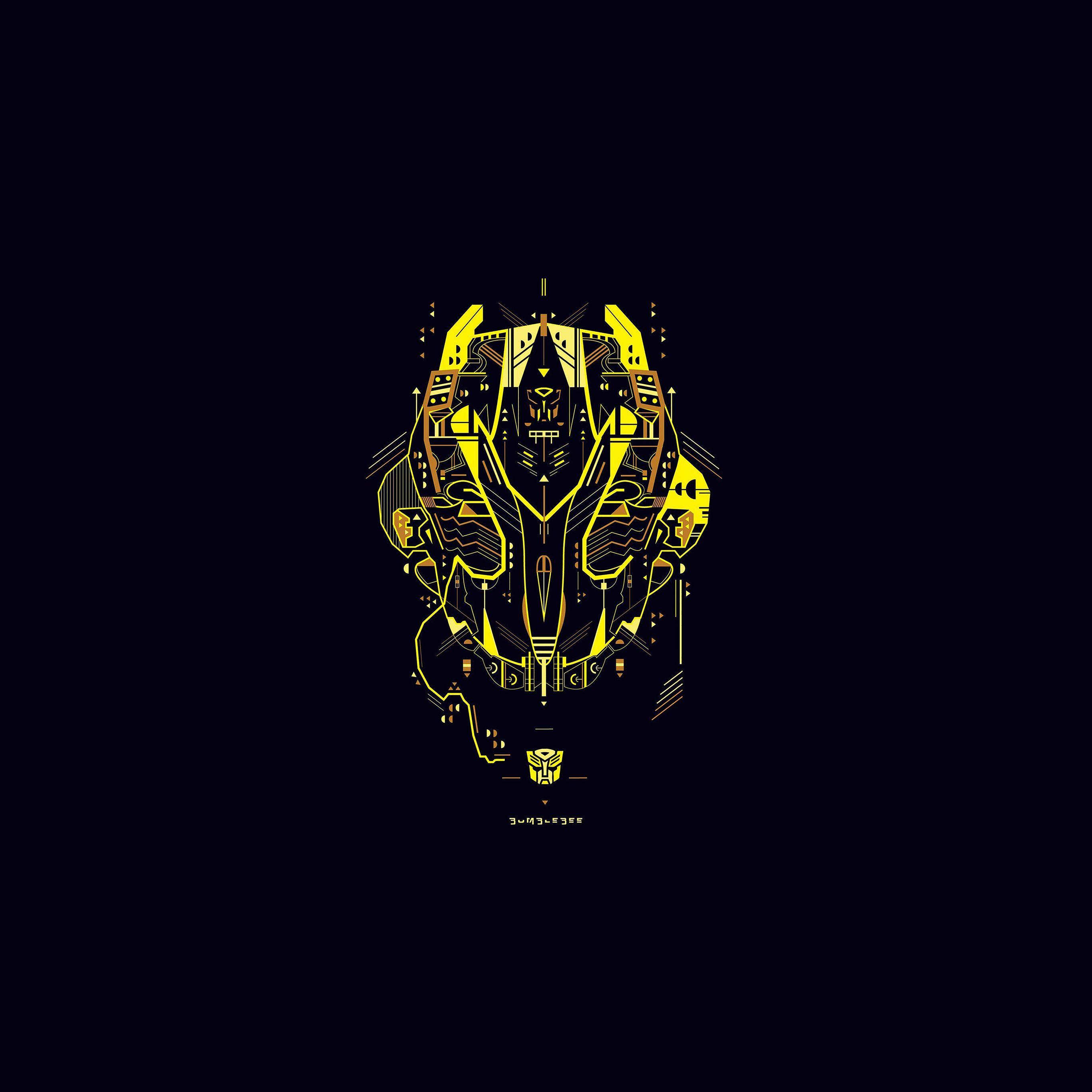2732x2732 Wallpaper Transformer Logo Art Illust
