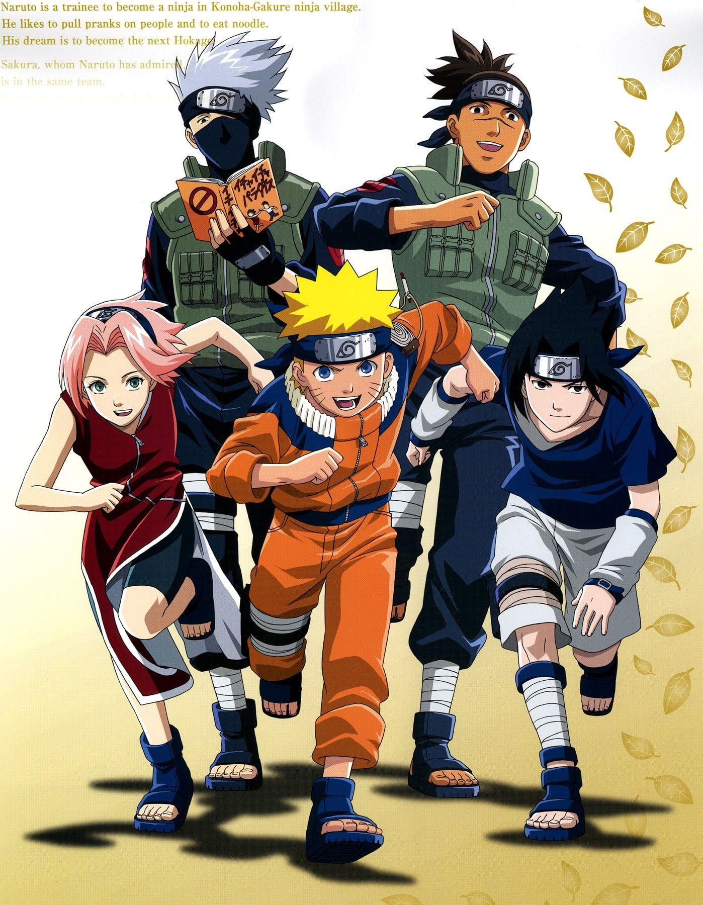 1398x1800 Naruto Sasuke Kakashi Iruka