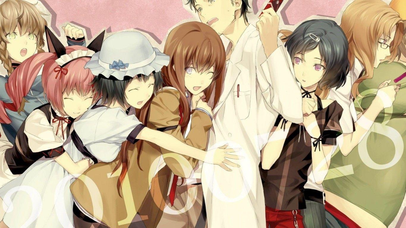 1366x768 Download 1366x768 Steins Gate, Okaba Rintarou, Makise Kurisu, Shiina Mayuri, Amane Suzuha, Faris Wallpaper for Laptop, Notebook