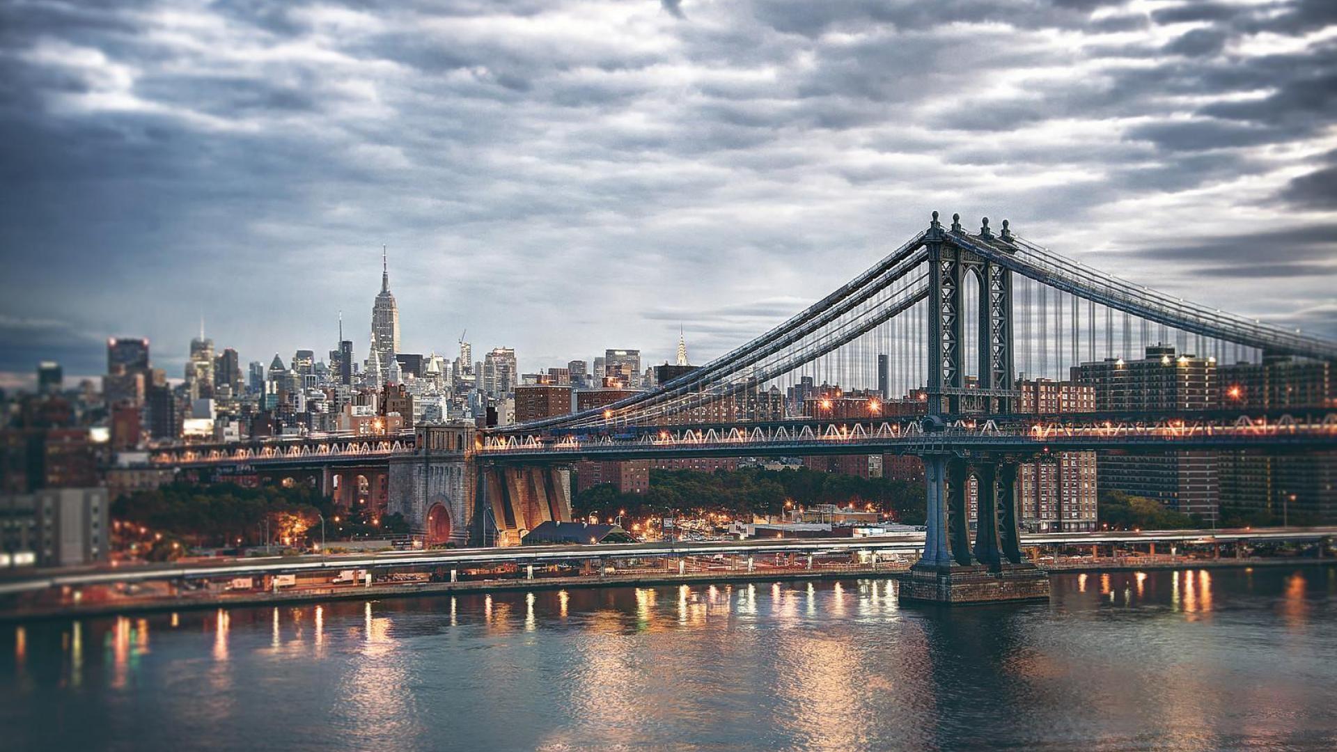 1920x1080 Manhattan View Computer Desktop Wallpaper