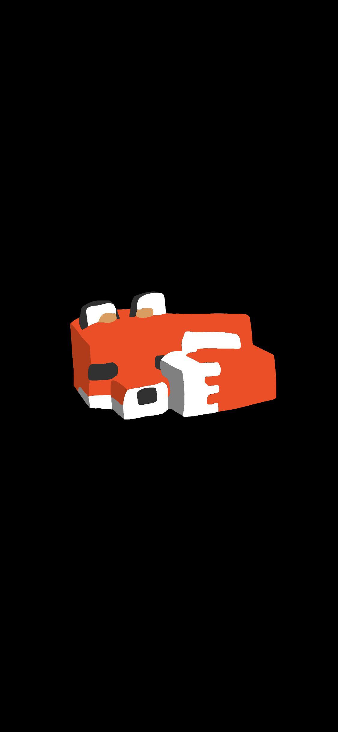 1125x2436 Made this simple little Minecraft fox iPhone wallpaper, should I do more?
