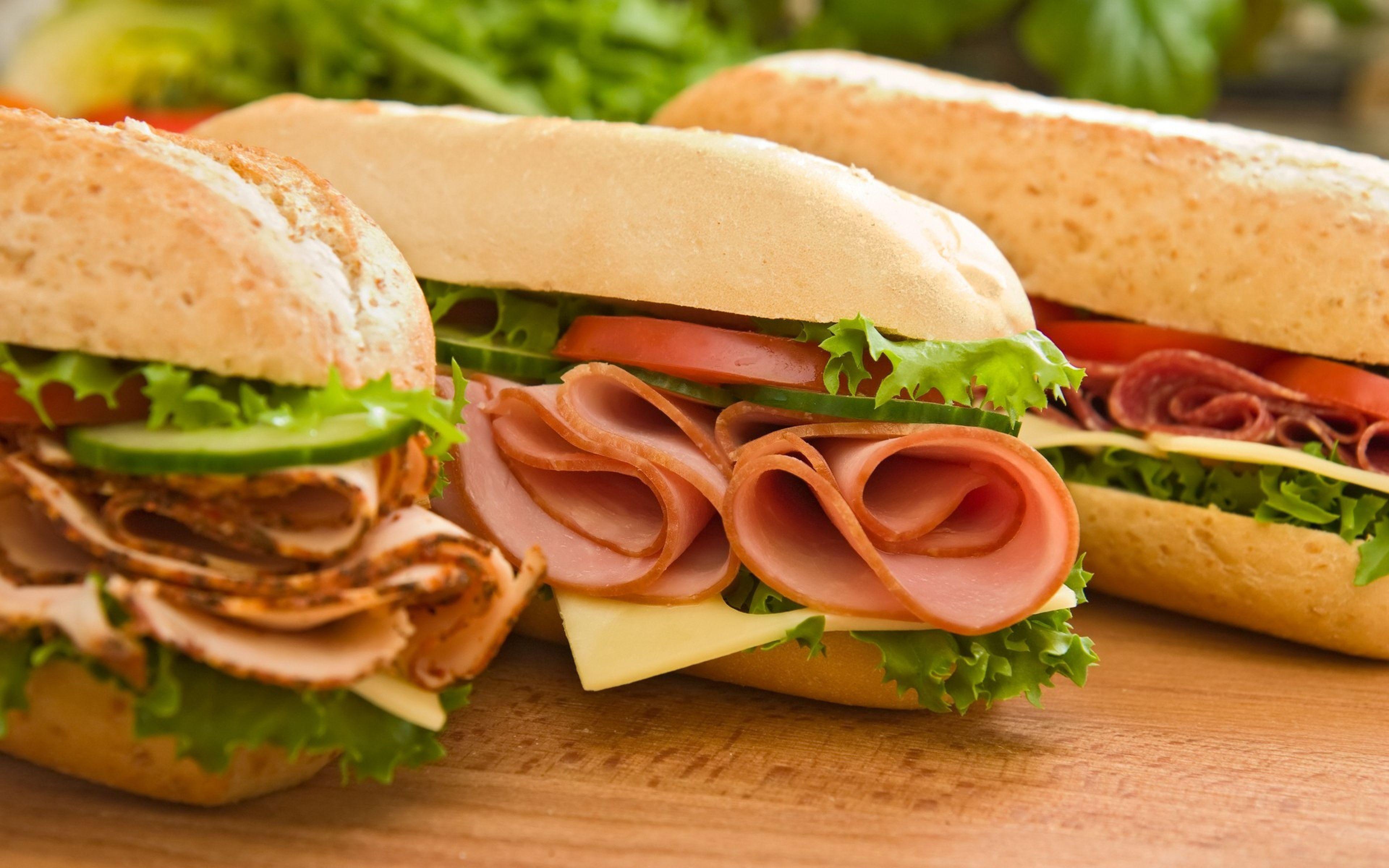 3840x2400 Wallpaper scones, sandwiches, meat, cheese, vegetables. Sub sandwiches, Sandwiches, Low sodium fast food