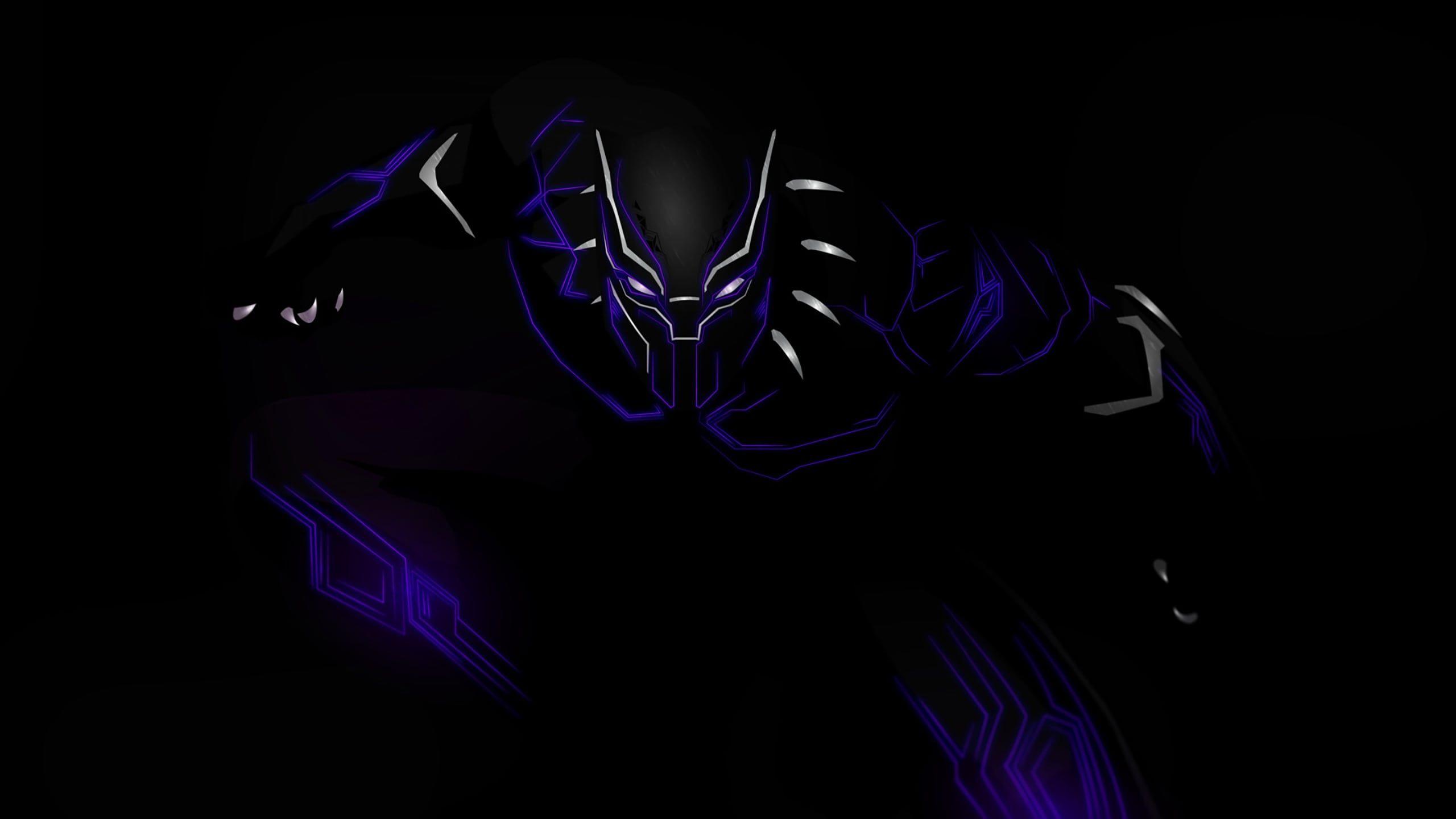 2560x1440 Black Panther, Marvel Comics, Art Wallpaper