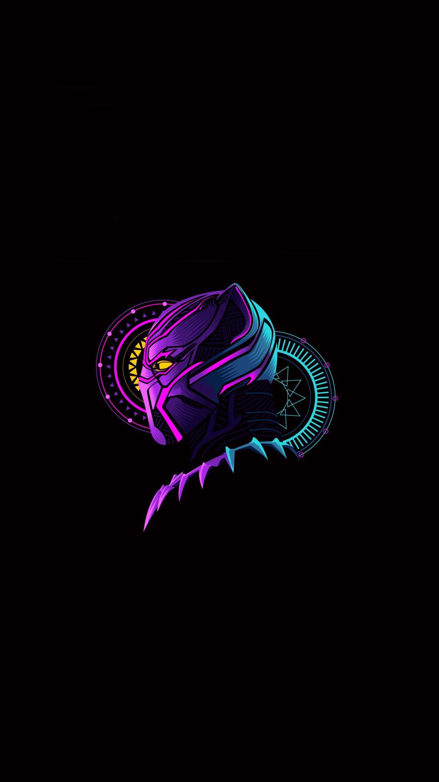 1440x2560 Download Black Panther, minimal, art wallpaper, 1440x QHD Samsung Galaxy S S Edge, Note, LG G4