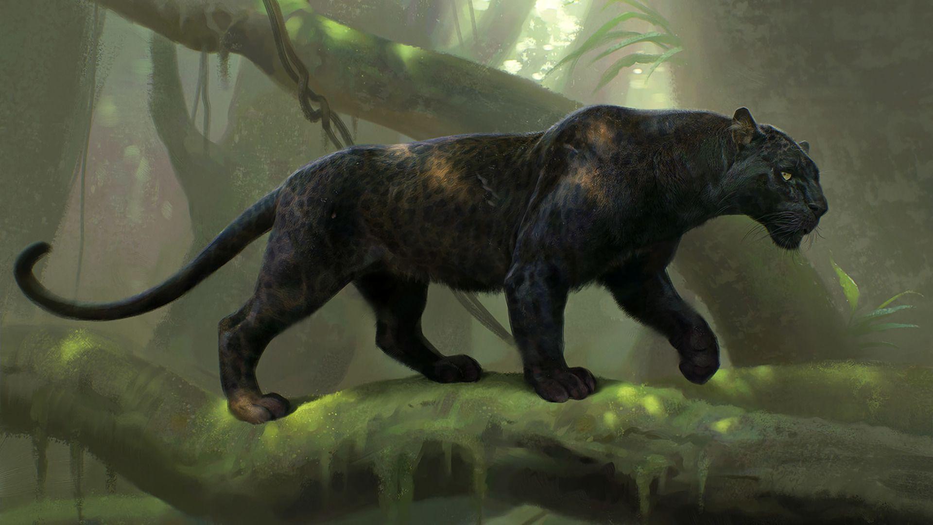 1920x1080 Black Panther, Digital Art Wallpaper HD / Desktop and Mobile Background