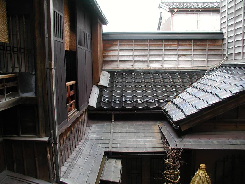 1024x768 Traditional style Japanese tile roof overlooking the inner g