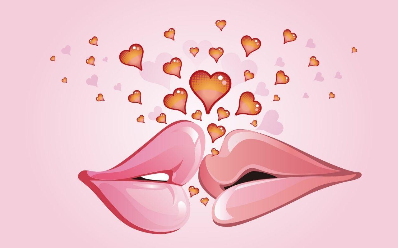 1280x800 Kissing Wallpaper