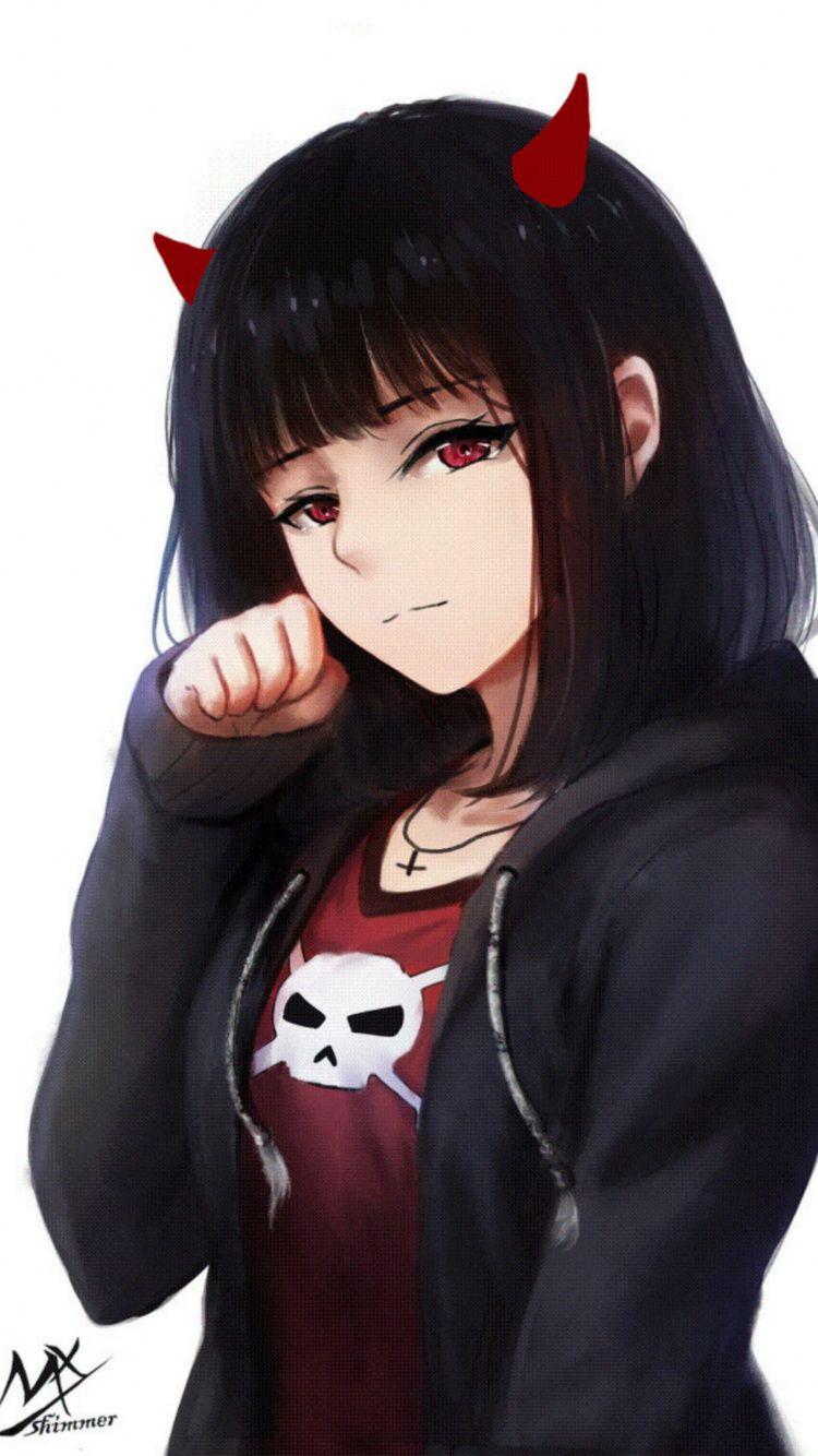 750x1334 Anime Girl Wallpaper iPhone