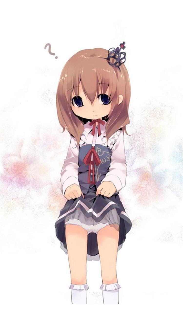 750x1334 Anime Cute Girl iPhone 8 Wallpaper Free Download
