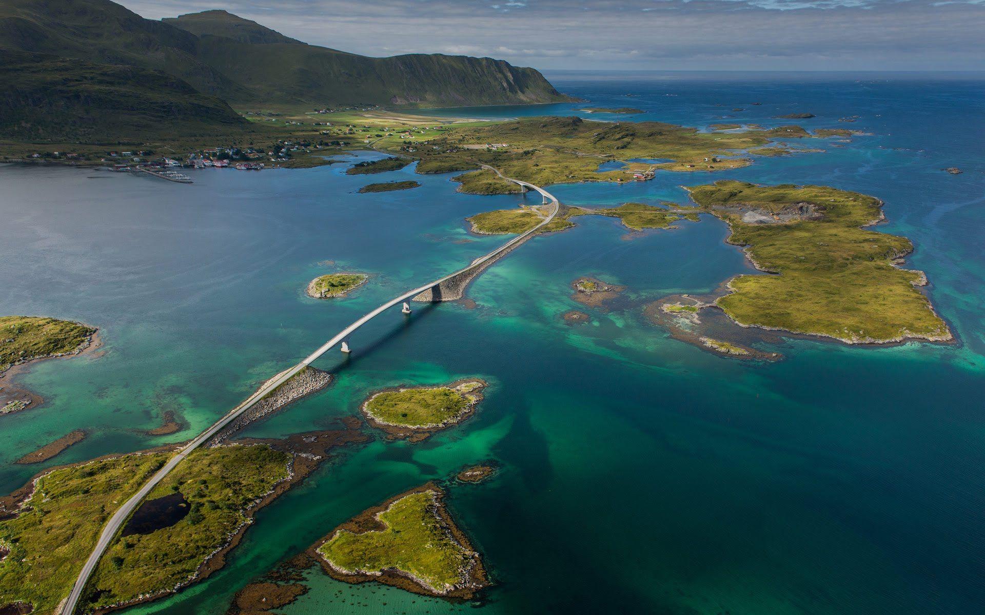 1920x1200 Atlantic Ocean Road in Norway Wallpaper Image Photo Picture Background