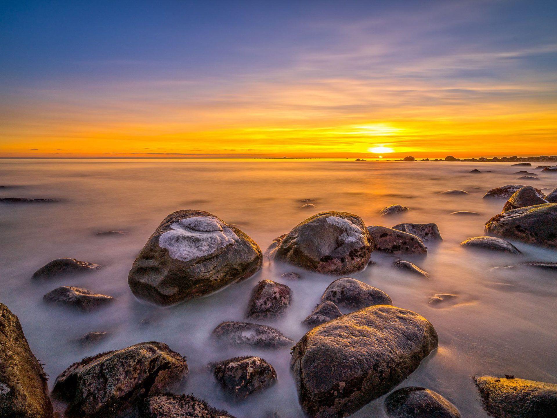 1920x1440 Jæren Is A Traditional District In Rogaland County Norway Coastline Sunset Landscape Photography HD Wallpaper For Desktop Pc Tablet And Mobile Download :