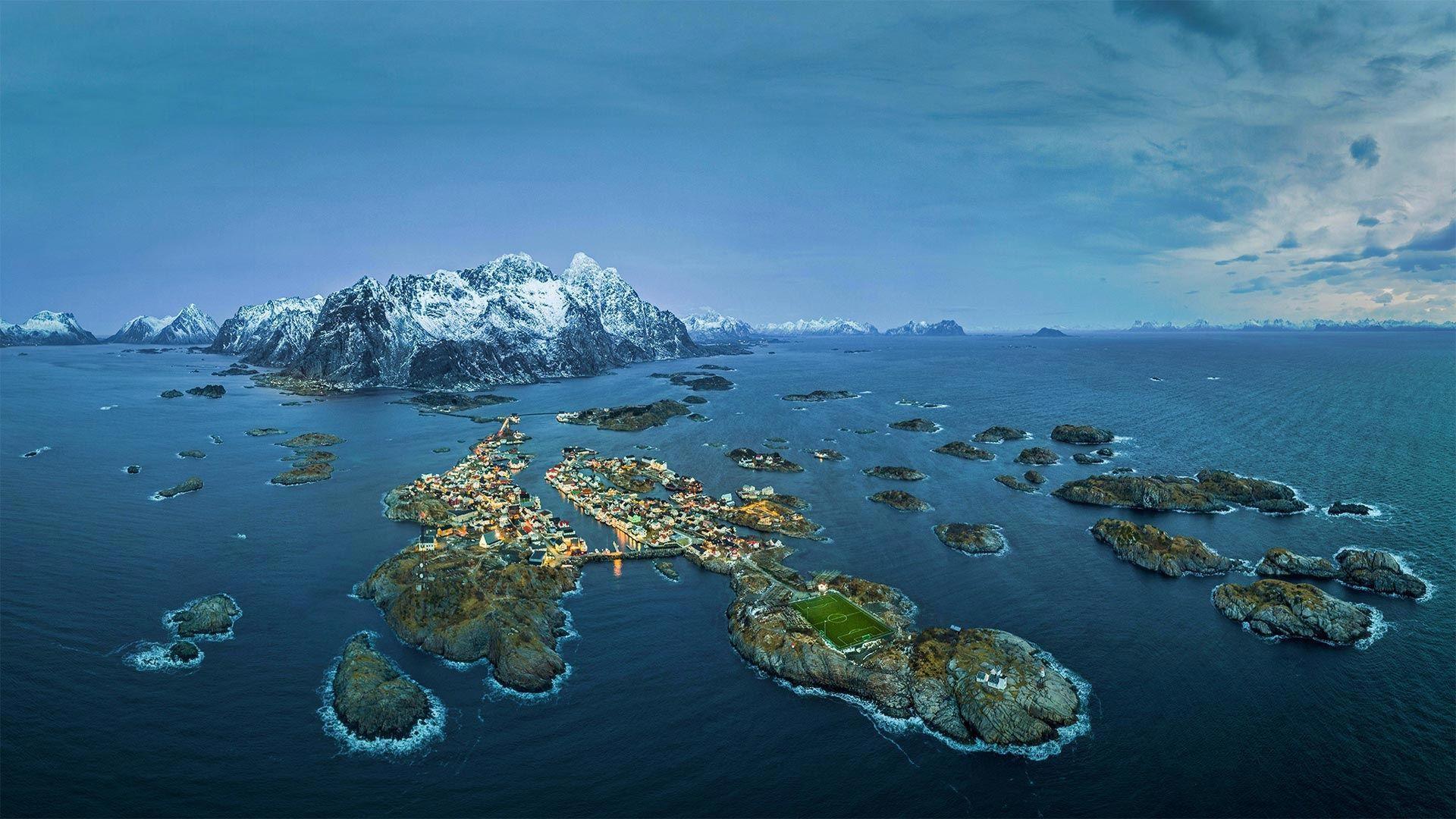 1920x1080 Henningsvaer Sea Norway Wallpaper, HD Nature 4K Wallpaper, Image, Photo and Background
