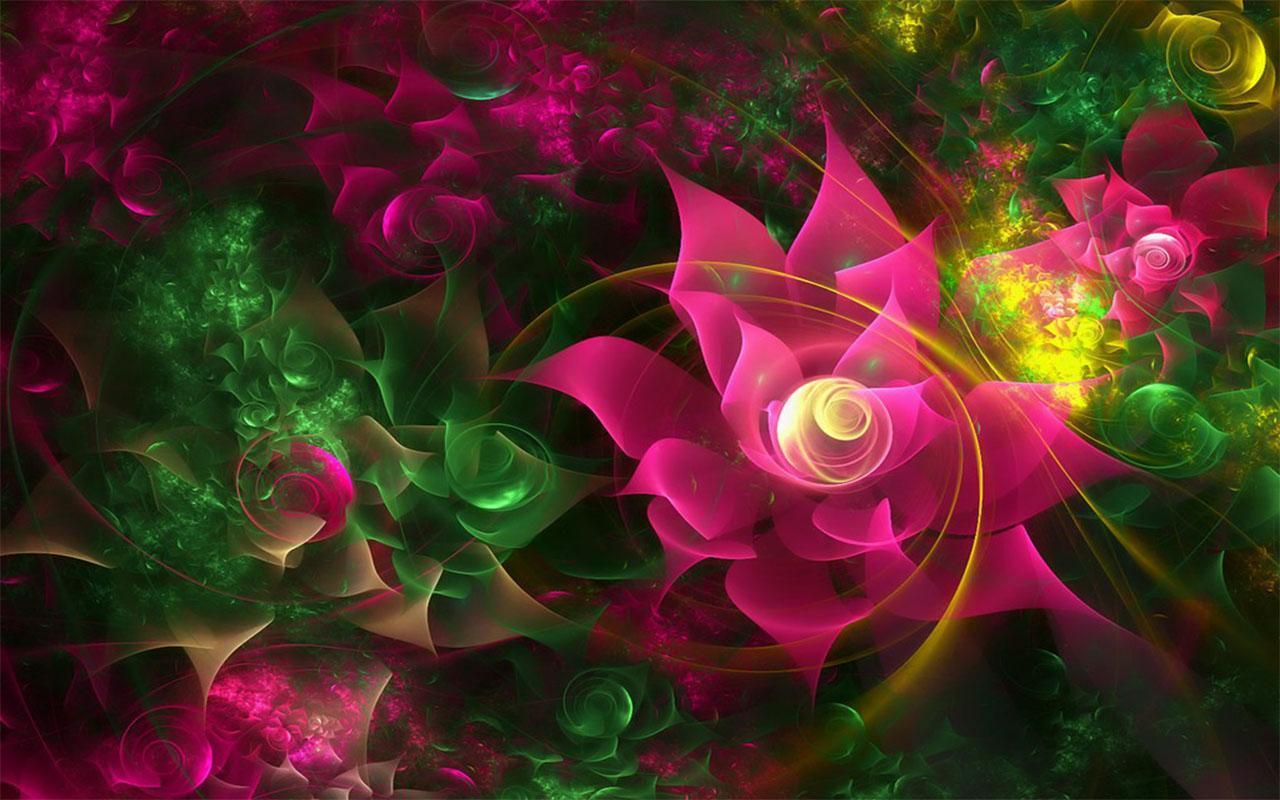 1280x800 3D Flower Wallpaper for Android