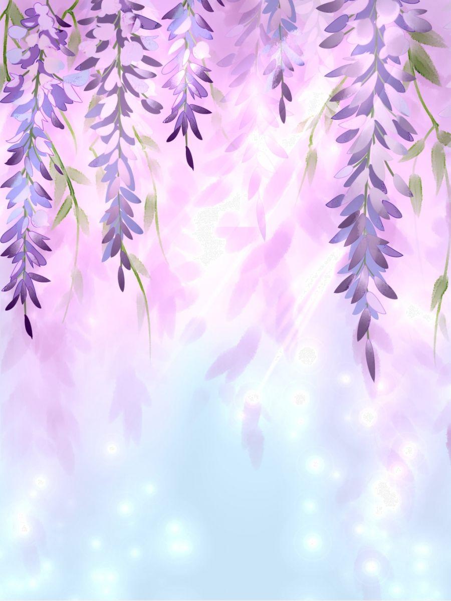 Hình minh họa nền hoa Tử Đằng 900x1200 năm 2020. Nền hoa, Nền hoa tím, Hoa anime