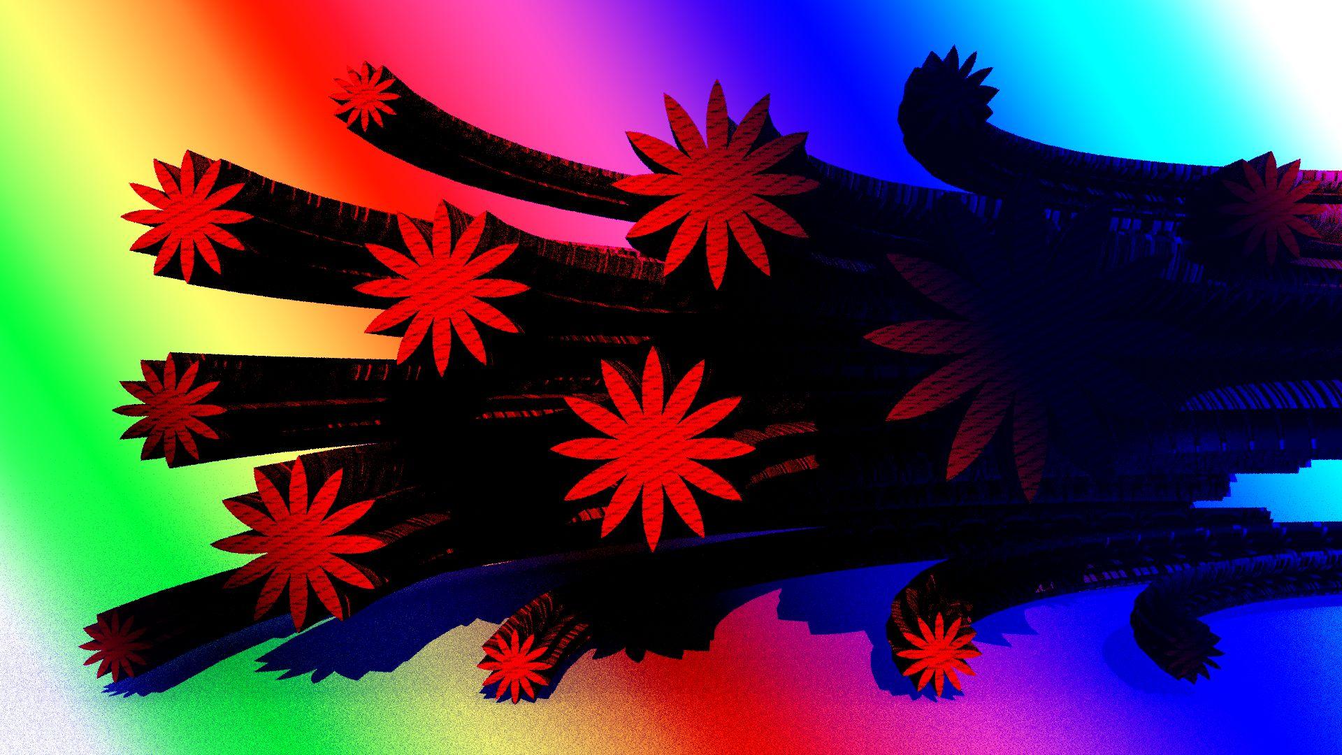 1920x1080 Flowers 3D Pattern Wallpaper, HD Abstract 4K Wallpaper, Image, Photo and Background