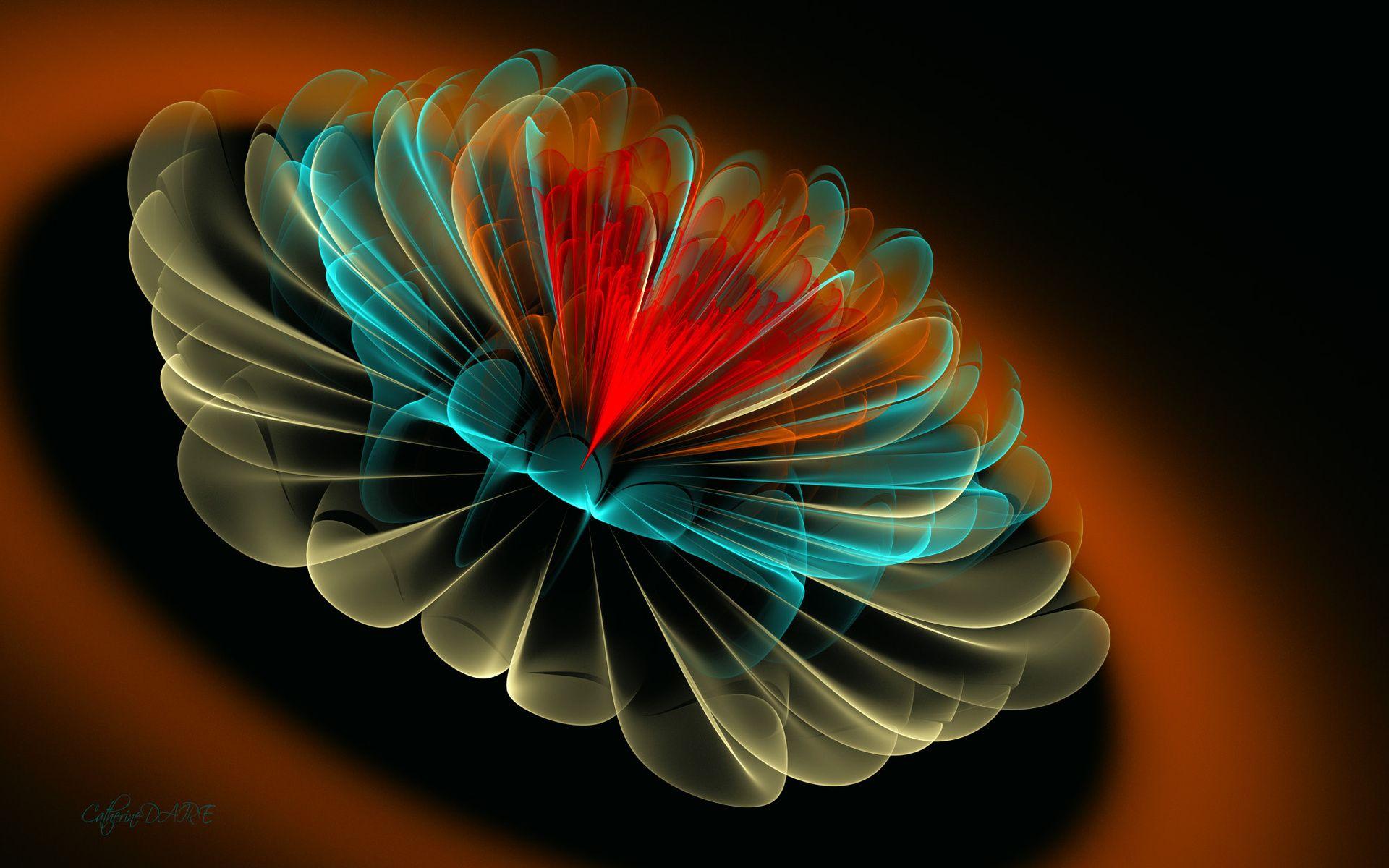 1920x1200 Fractal patterns pattern flower flowers wallpaperx1200