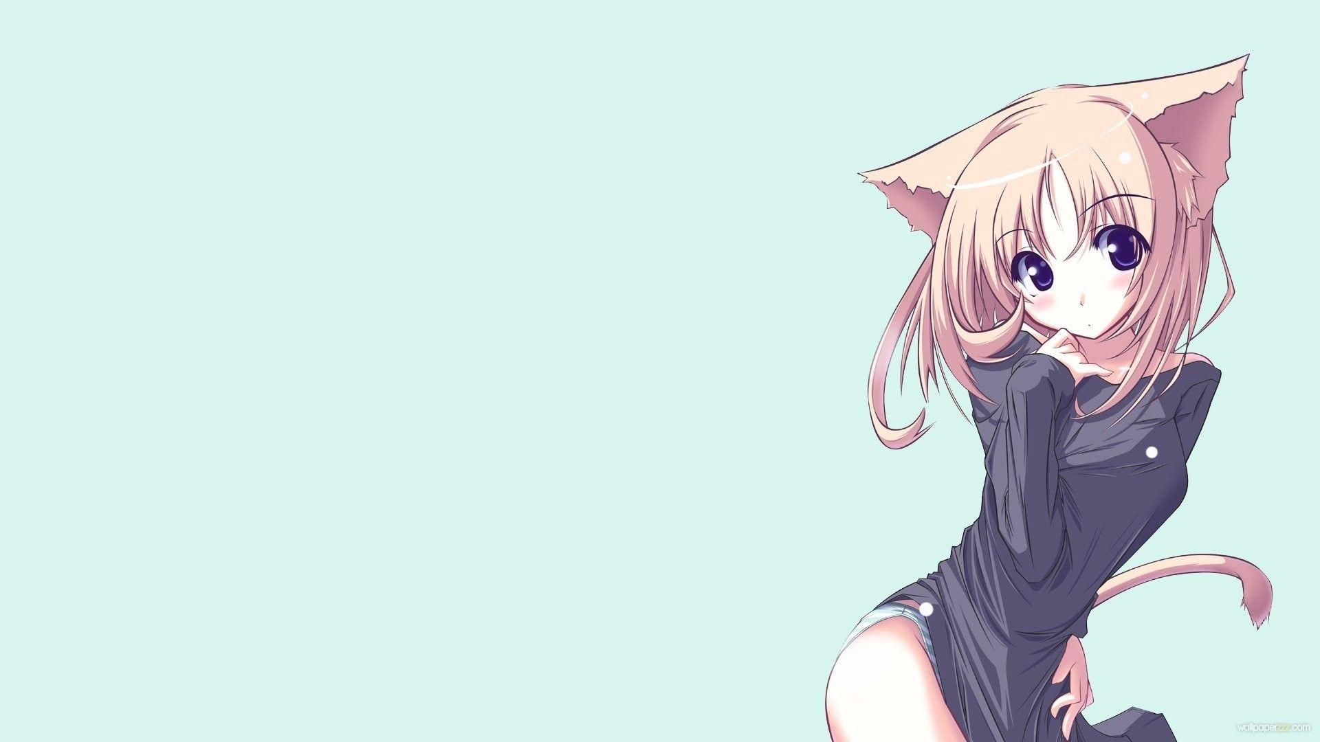 DJ Fluffy Anime Catgirl 1920x1080