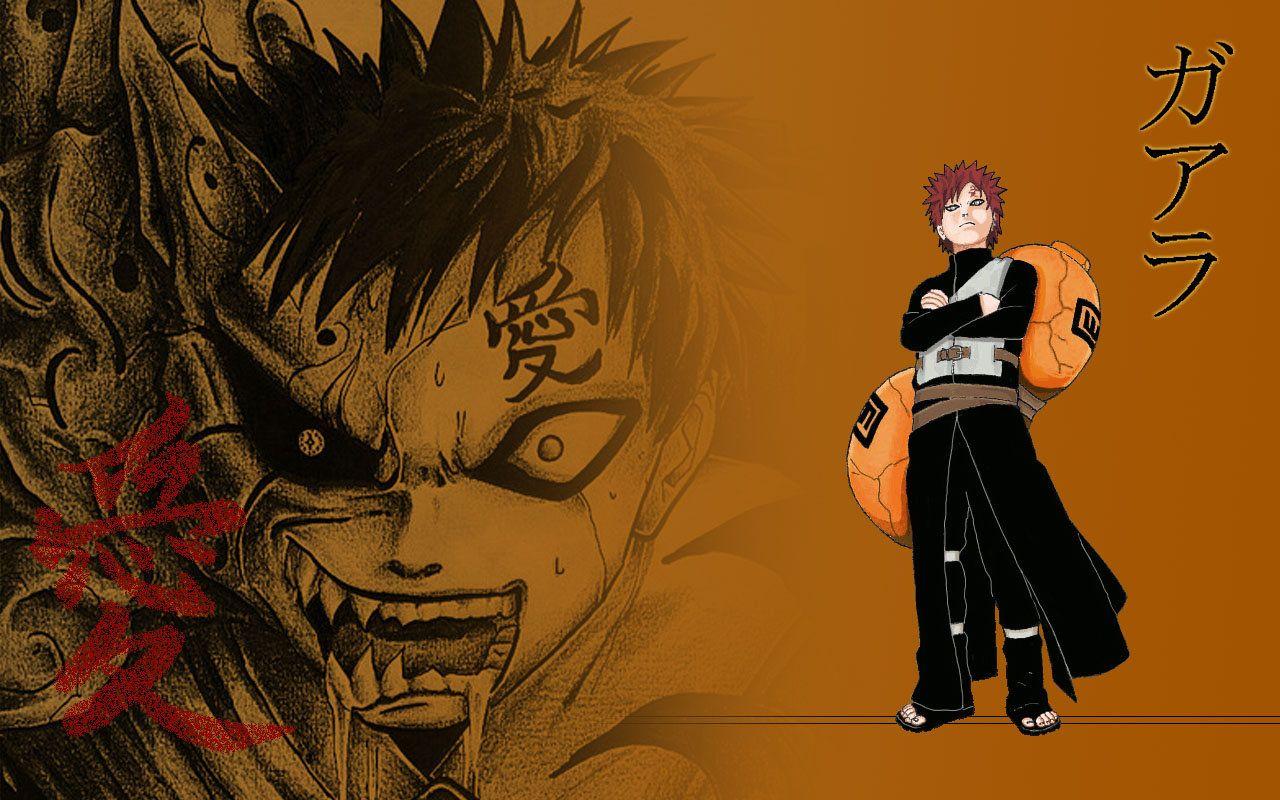 Download Gaara Of The Desert Naruto Black Wallpaper