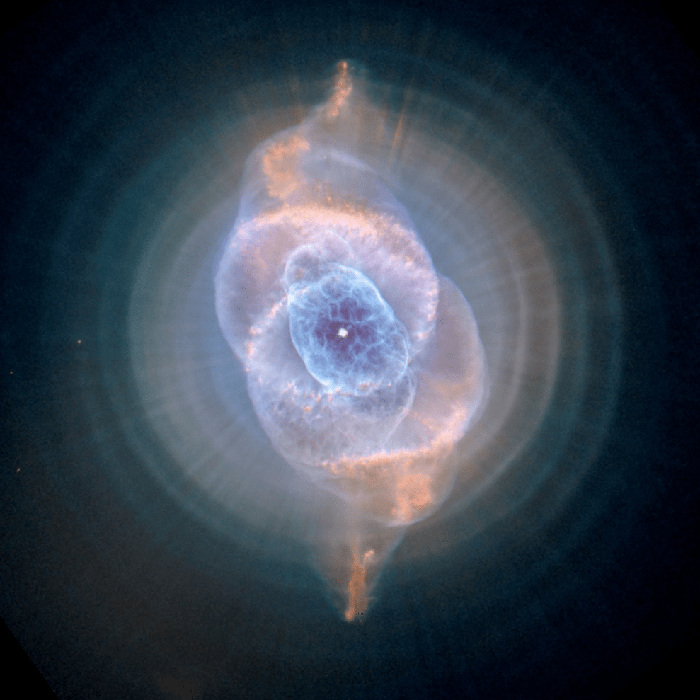 989x989 Cat's Eye Nebula Wallpaper, 0.98 Mb