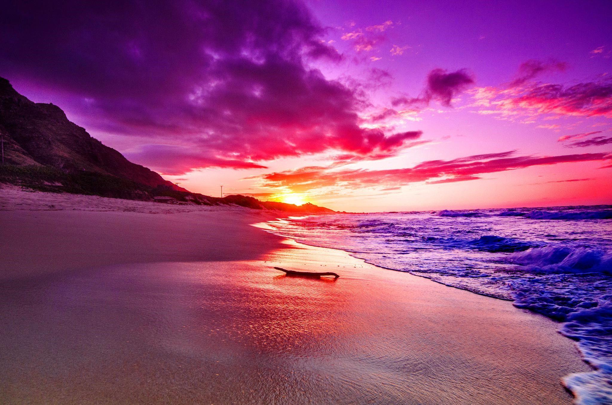 2048x1356 Beach Sunset Mobile HD Wallpaper Download Resolution 4K Wallpaper