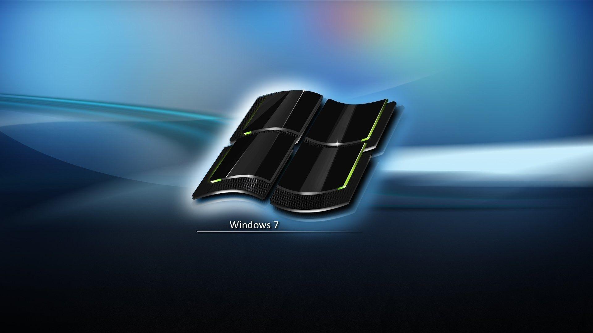 1920x1080 Windows 7 crystal black logo HD wallpaper. Computer wallpaper hd, Dual screen wallpaper, Cool desktop wallpaper