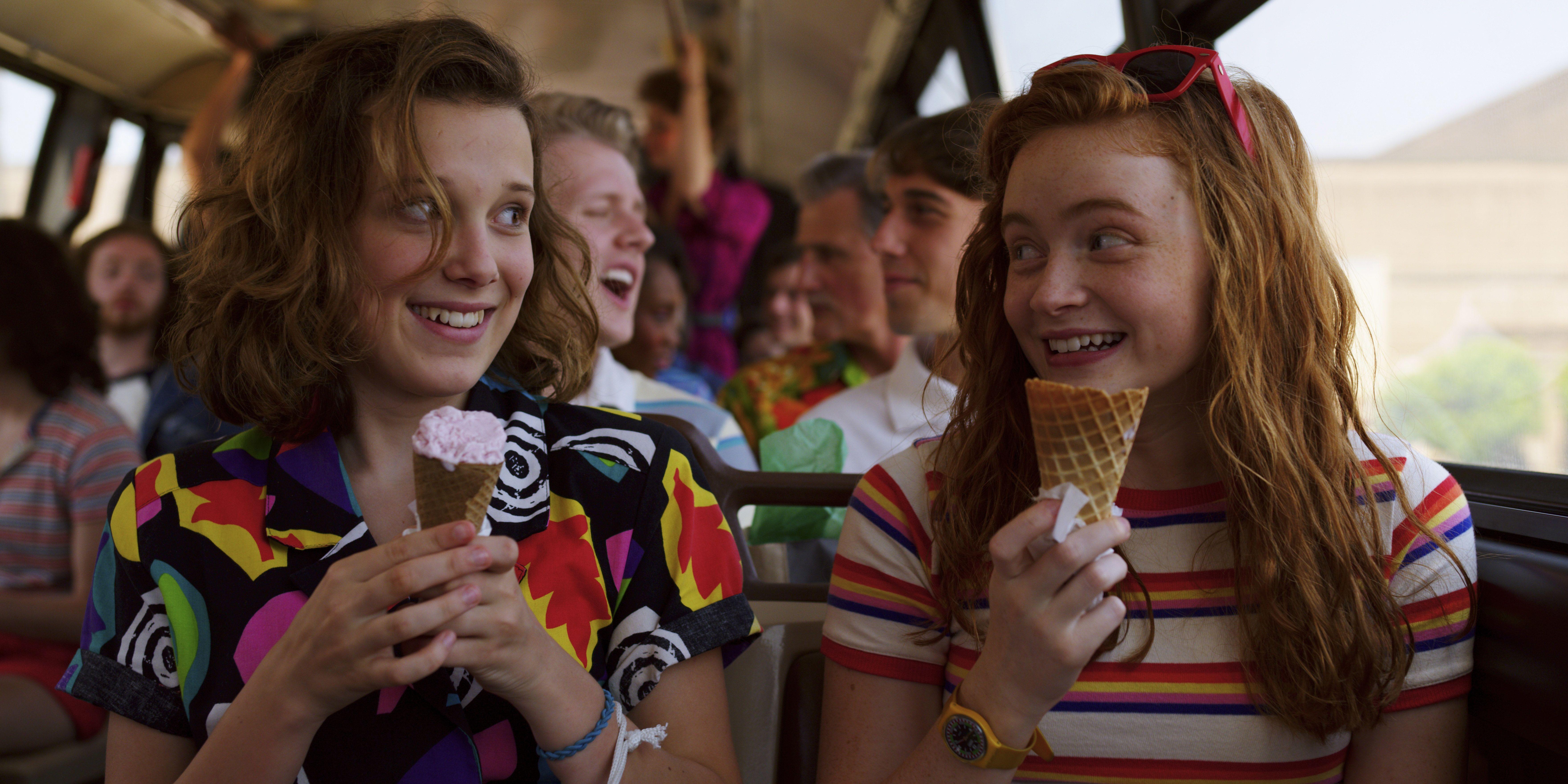 7040x3520 Sadie Sink and Millie Bobby Brown in Stranger Things 2019 Wallpaper, HD TV Series 4K Wallpaper, Image, Photo and Background