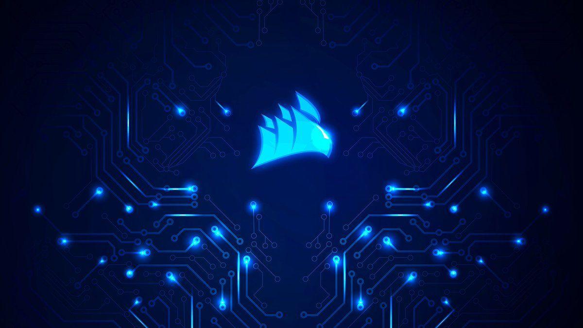 1200x675 CORSAIR a new desktop look? We have you covered for #WallpaperWednesday out this 'Trace Blue' design