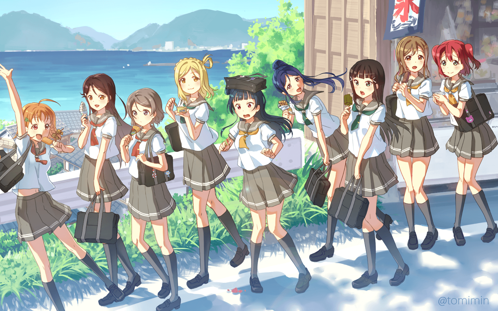 1920x1200 Love Live! Sunshine!! Wallpaper