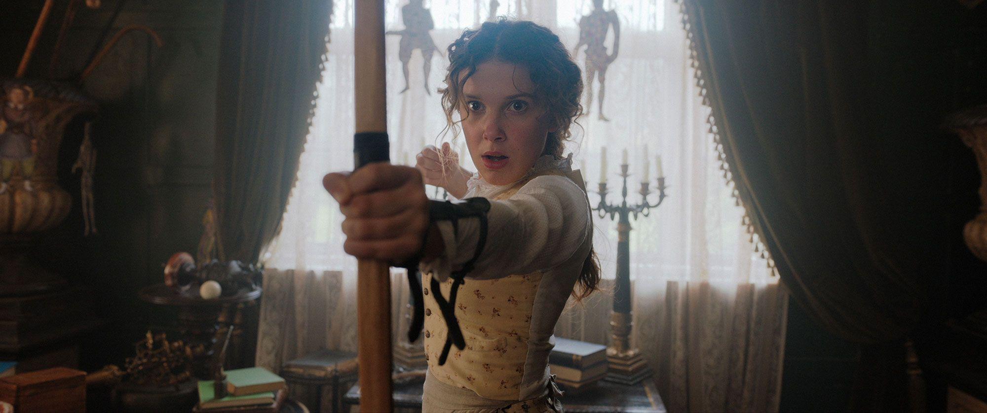 2000x838 Enola Holmes' Millie Bobby Brown, Henry Cavill are on the case Neflix photo
