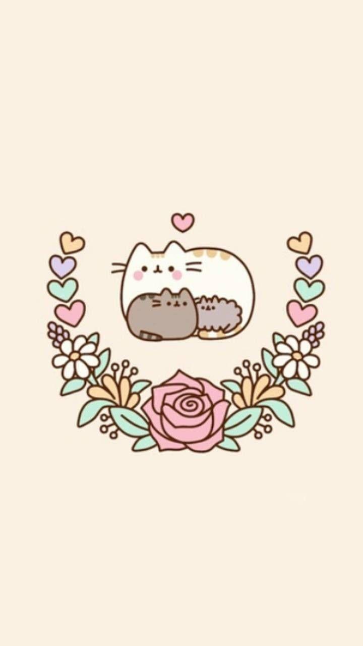720x1280 Pusheen Family Wallpaper Free HD Wallpaper