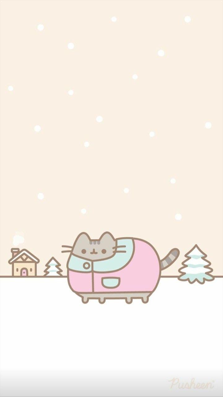 720x1280 Pusheen coat. Pusheen cute, Winter wallpaper, Pusheen