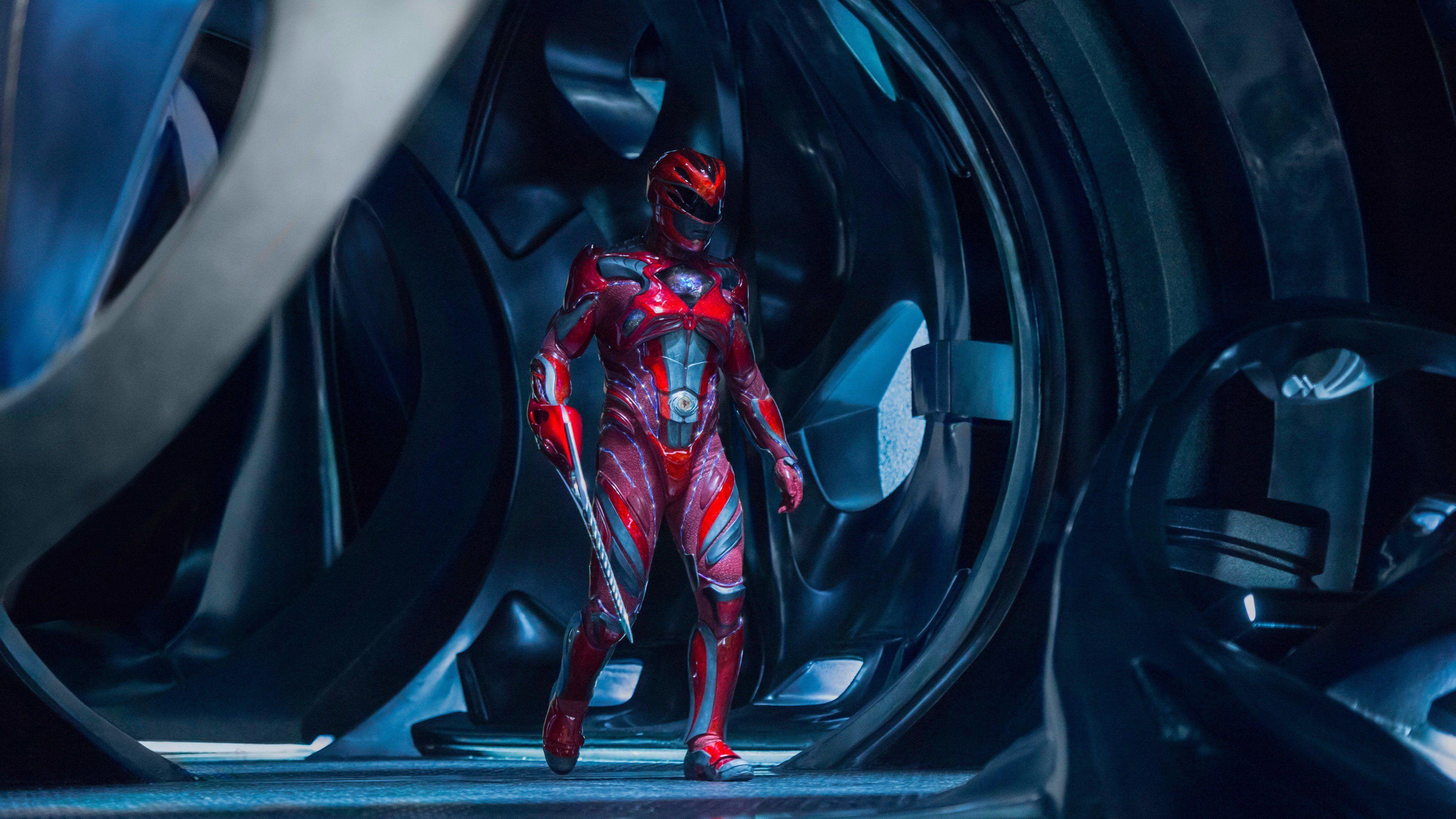 3840x2160 Red Power Ranger Rangers 2017 Power Sword
