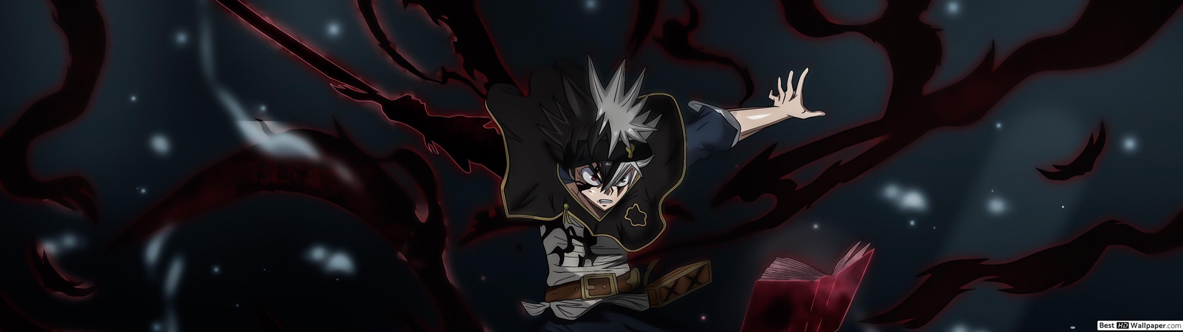 3840x1080 Black Clover Anime HD Wallpaper