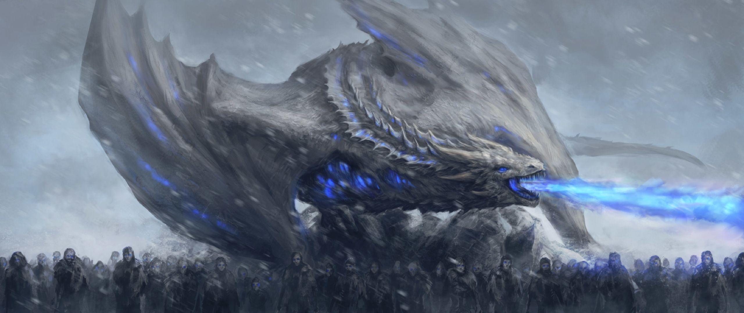 2560x1080 White Walkers Dragon Game Of Thrones 2560x1080 Resolution Wallpaper, HD Movies 4K Wallpaper, Image, Photo and Background