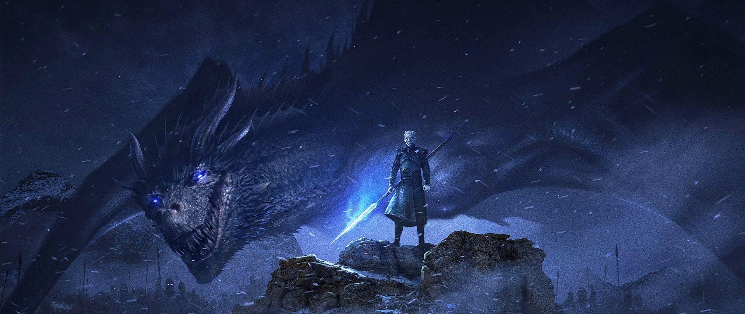 2560x1080 Night King and Dragon 2560x1080 Resolution Wallpaper, HD TV Series 4K Wallpaper, Image, Photo and Background
