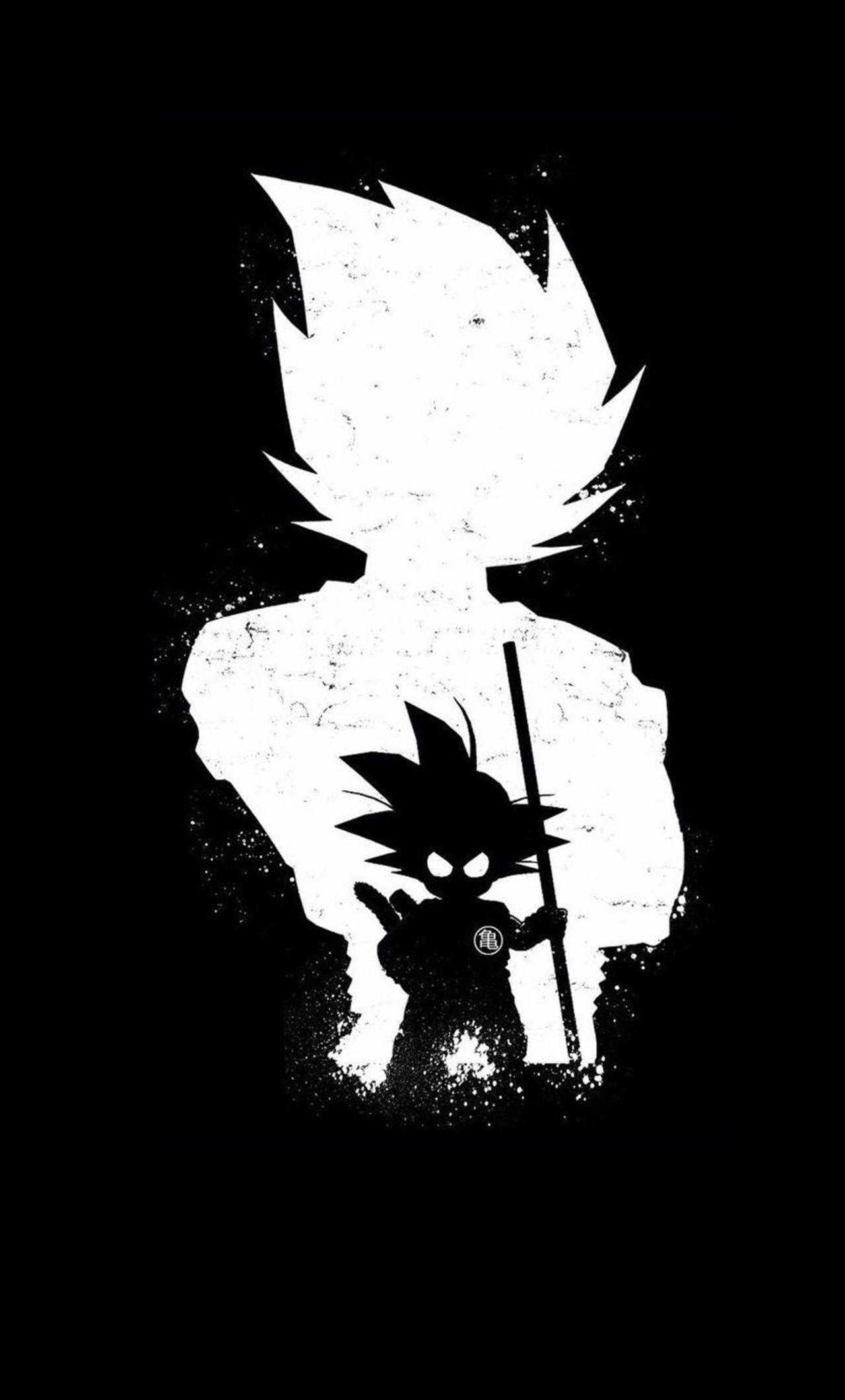 1280x2120 1080p Black And White Anime Wallpaper