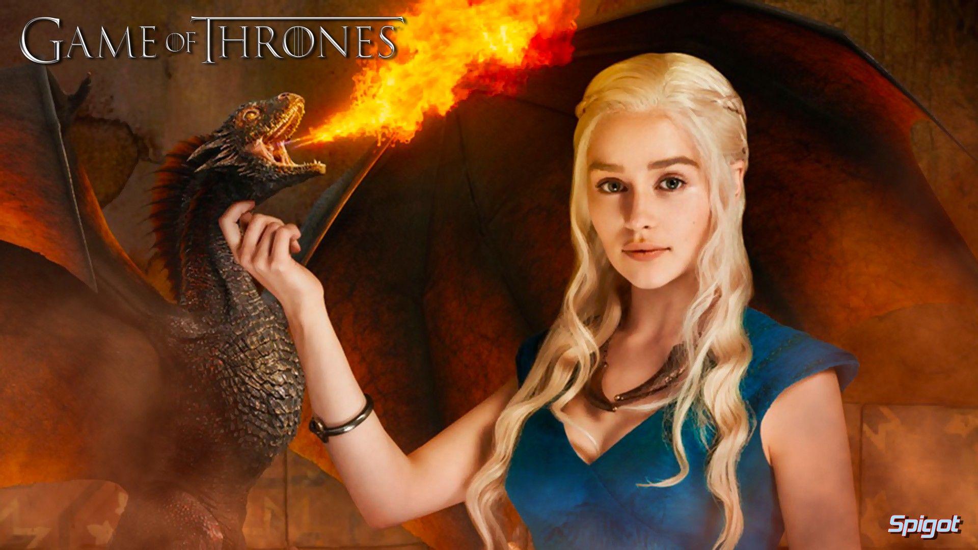 1920x1080 Game Of Thrones - Hình ảnh rồng Dany & Dragon Wallpaper HD