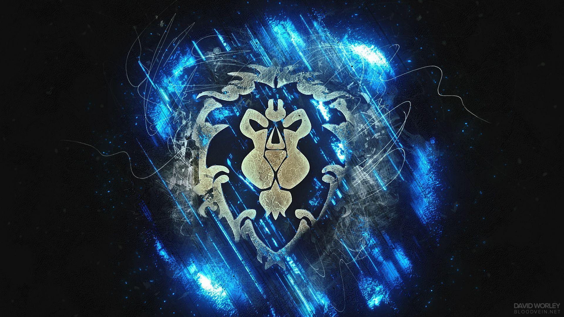 1920x1080 Alliance Symbol World of Warcraft HD Wallpaper.net. World of warcraft wallpaper, World of warcraft, Warcraft art