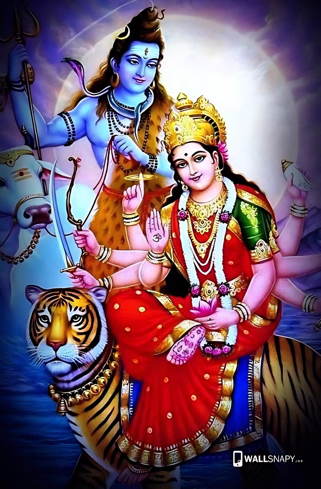 1080x1645 Lord shiva and maa durga wallpaper hd