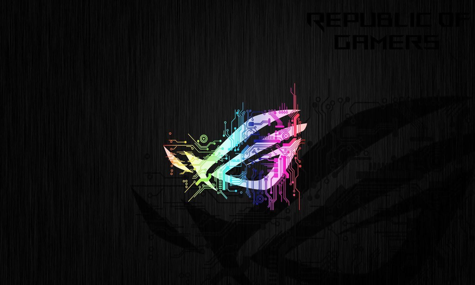 1600x960 2k, 4k, 5k, and 8k Ultra HD Wallpaper Download Free: ASUS ROG Neon Logo HD Wallpaper 4k