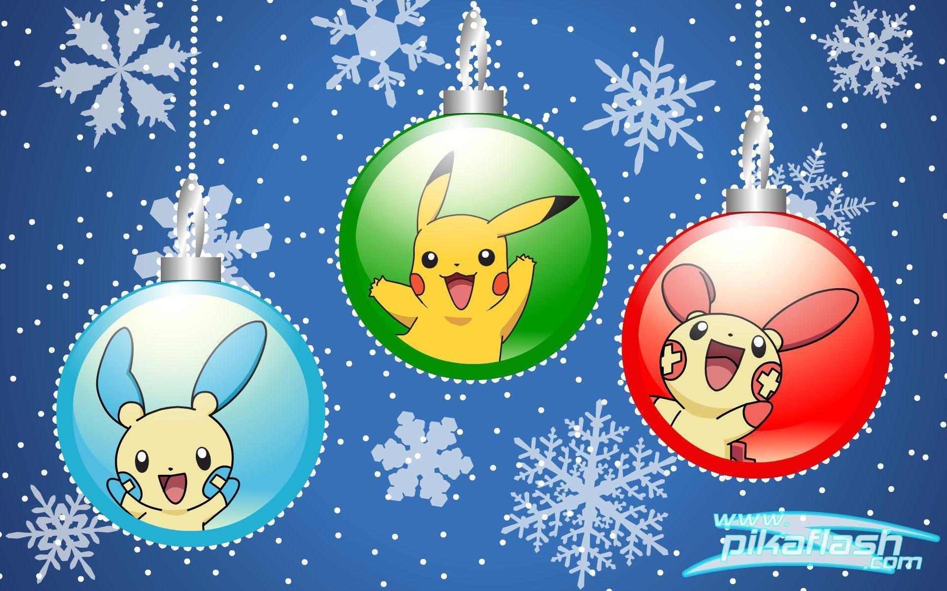 1920x1200 Pokemon Christmas Wallpaper