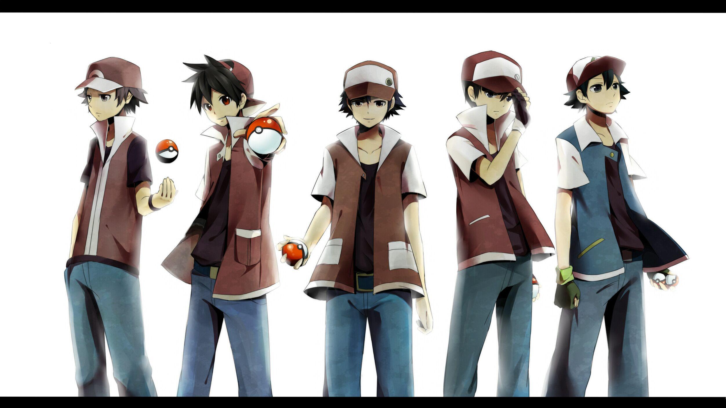 pokemon trainer red wallpaper iphone