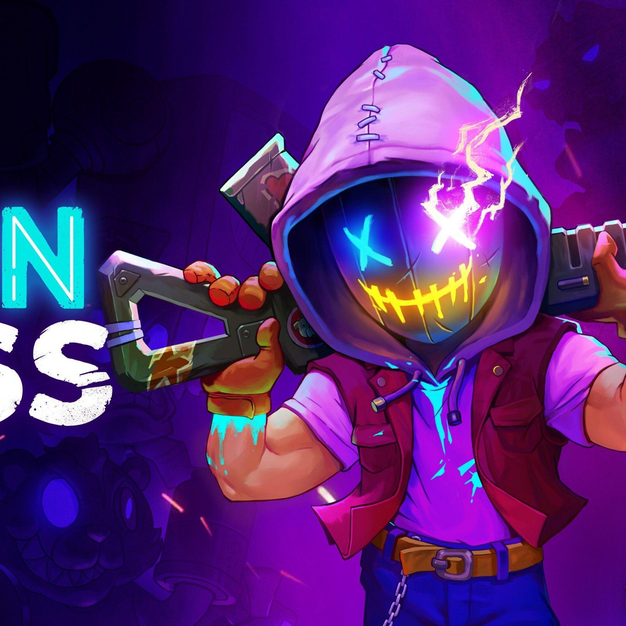 2048x2048 Neon Abyss 4K Wallpaper, PlayStation Xbox One, Nintendo Switch, PC Games, 2020 Games, Games