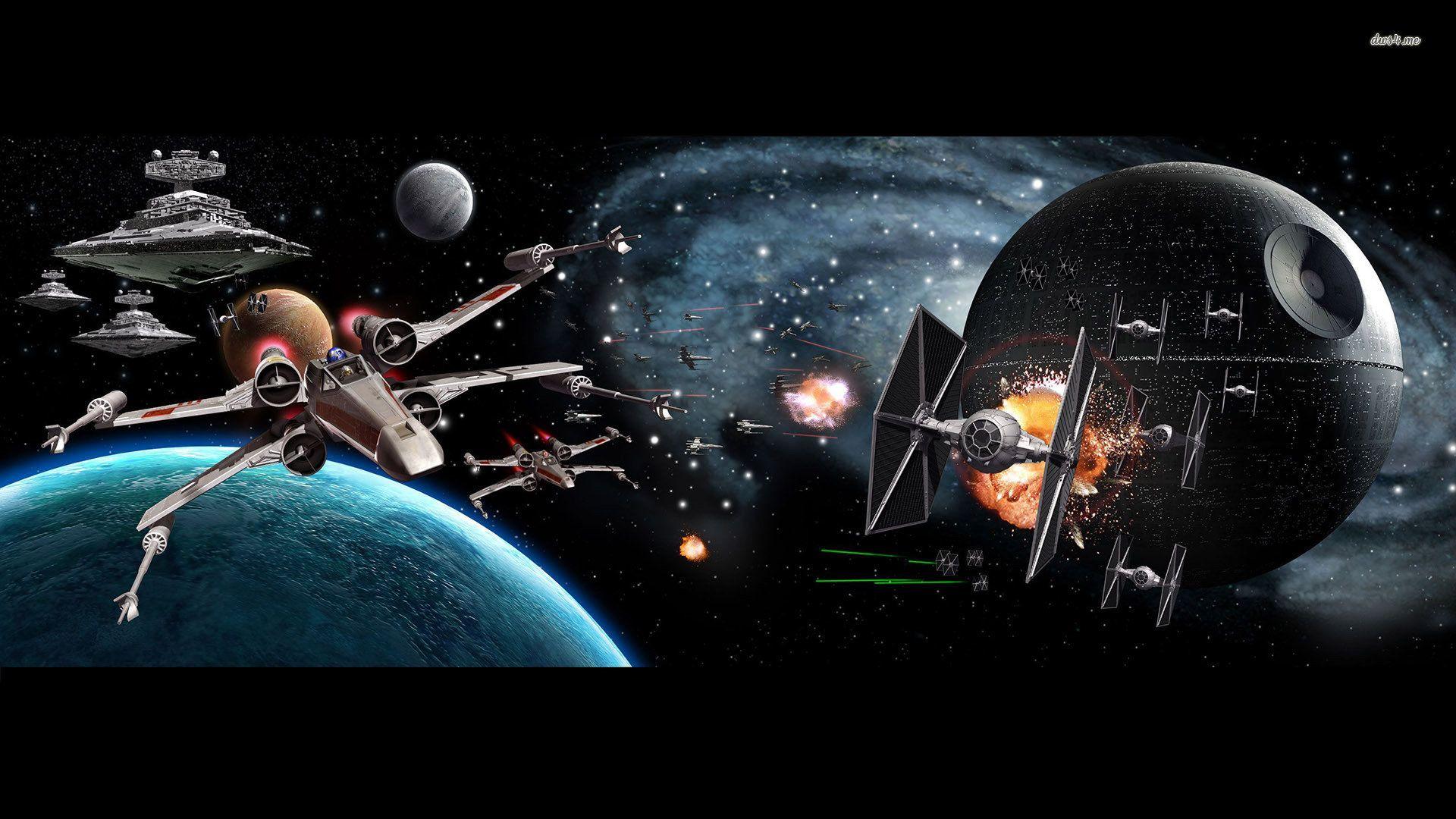 1920x1080 Best Star Wars Wallpaper Id Wallpaper Star Wars Space Battle