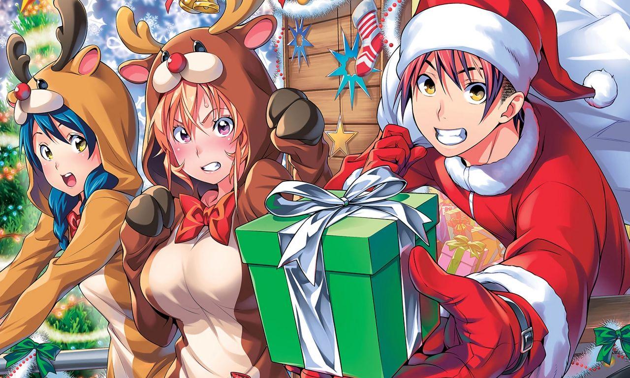 1280x768 Food Wars! Shokugeki no Soma at Christmas Anime Wallpaper 4k Ultra HD